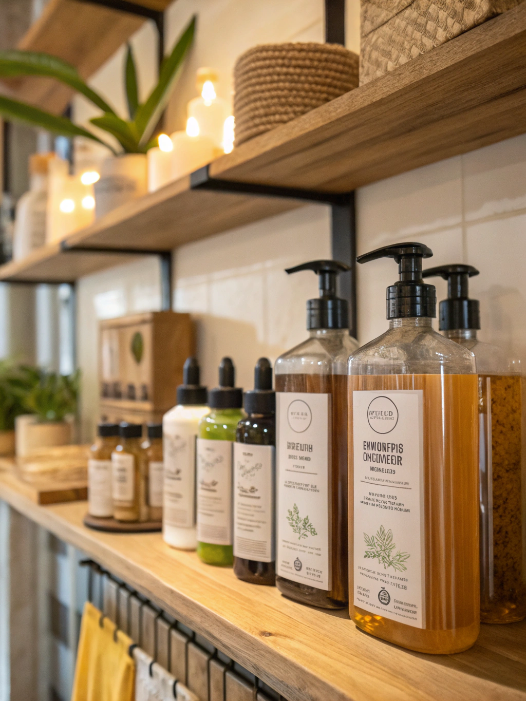 Selection of household cleaning and pantry goods